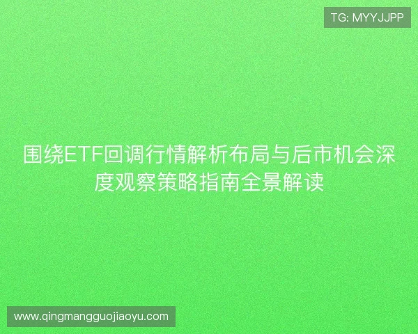 围绕ETF回调行情解析布局与后市机会深度观察策略指南全景解读