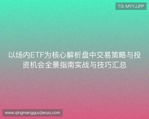 以场内ETF为核心解析盘中交易策略与投资机会全景指南实战与技巧汇总 以场内ETF为核心解析盘中交易策略与投资机会全景指南实战与技巧汇总